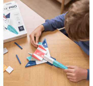 Zestaw Konstruktorski PRO - Zaawansowane Klocki Magnetyczne - 70 Elementów - Connetix PRO