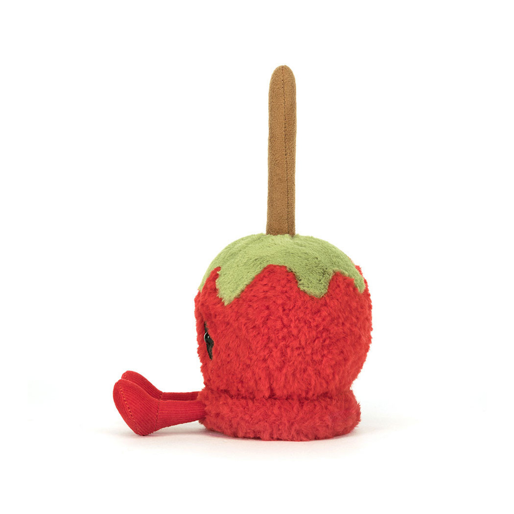WYPRZEDAŻ Jabłko w Karmelu na Patyku - Jabłko Toffi 12 cm - Pluszak Halloween - Maskotka Przytulanka - JellyCat