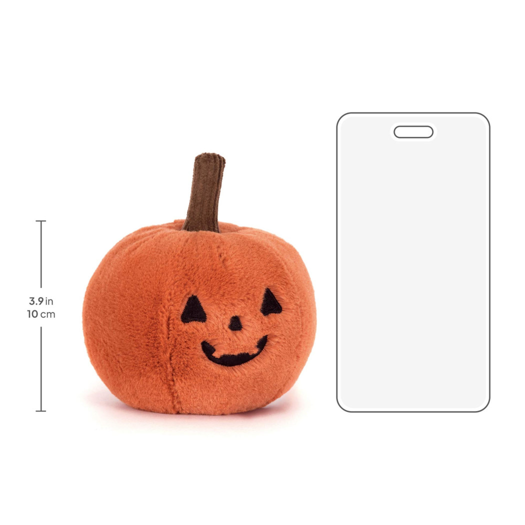 Ooky Jack O Lantern - Dynia Jack 10 cm - Pluszak Halloween - Maskotka Przytulanka - JellyCat