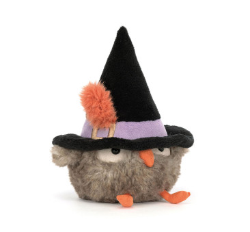 Heccaty Hootnightly - Sowa Czarodziejka w Kapeluszu 17 cm - Maskotka Przytulanka Halloween - JellyCat