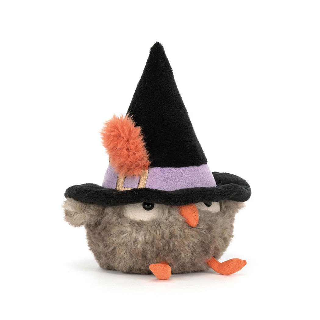 Heccaty Hootnightly - Sowa Czarodziejka w Kapeluszu 17 cm - Maskotka Przytulanka Halloween - JellyCat