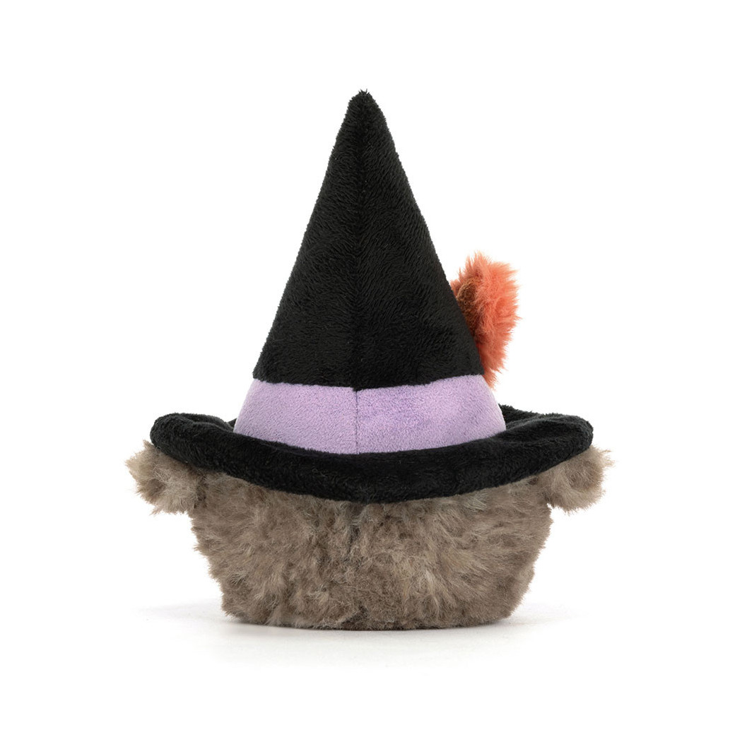 WYPRZEDAŻ Heccaty Hootnightly - Sowa Czarodziejka w Kapeluszu 17 cm - Maskotka Przytulanka Halloween - JellyCat