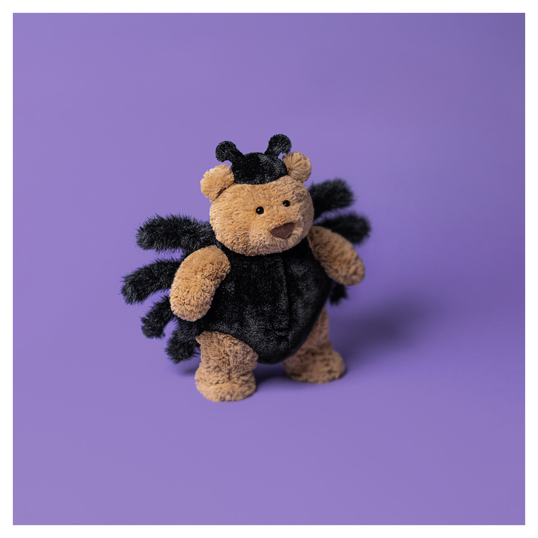 Miś Bartłomiej w Stroju Pająka 26 cm - Pluszak Halloween - Maskotka Przytulanka - JellyCat