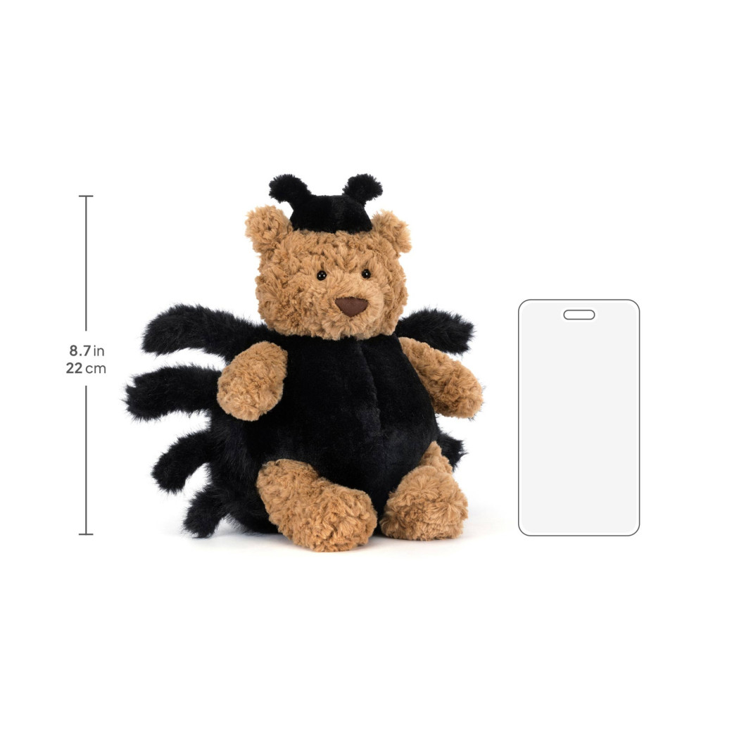 Miś Bartłomiej w Stroju Pająka 26 cm - Pluszak Halloween - Maskotka Przytulanka - JellyCat