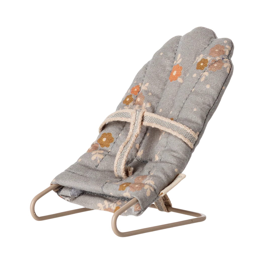 Leżaczek Vintage Złamany Błękit - Babysitter My - Akcesoria dla Myszek i Króliczków - Maileg