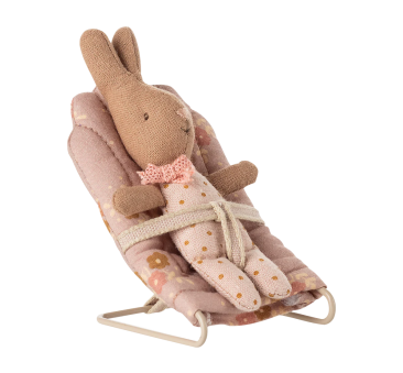 Leżaczek Vintage Pudrowy Róż - Babysitter My - Akcesoria dla Myszek i Króliczków - Maileg