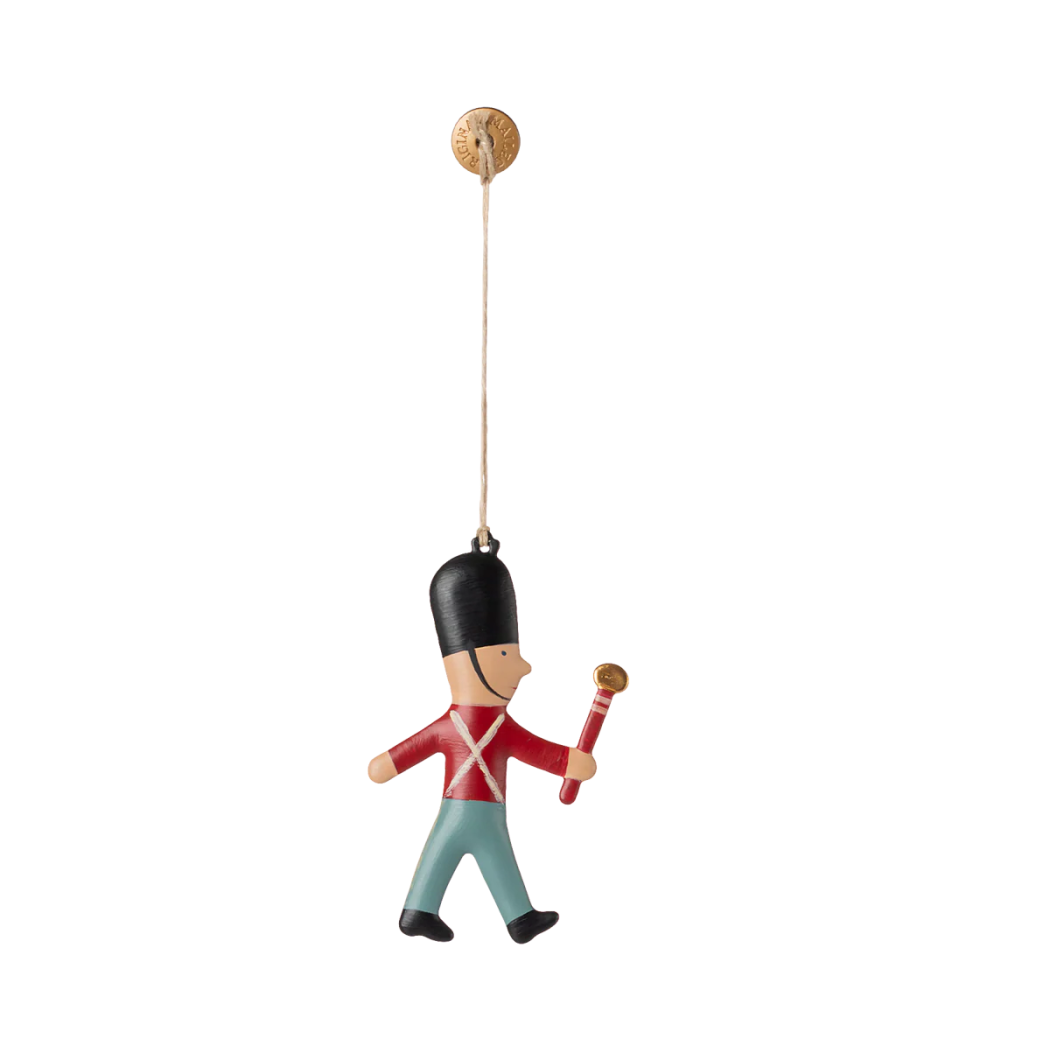 Gwardzista z Buławą - Dekoracja Bożonarodzeniowa - Metalowa Ozdoba - Zawieszka - Maileg