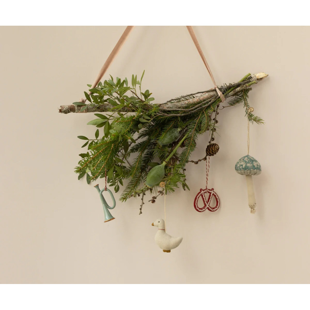 Gwardzista z Buławą - Dekoracja Bożonarodzeniowa - Metalowa Ozdoba - Zawieszka - Maileg