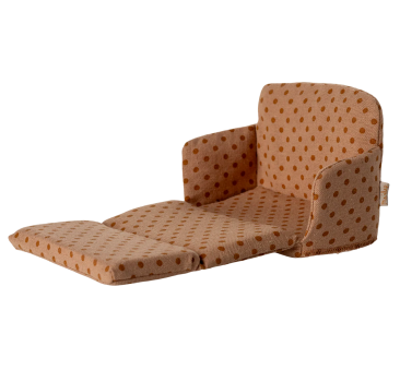 Pomarańczowa Rozkładana Kanapa w Kropki - Sofa Bed - Akcesoria Dla Myszek - Maileg