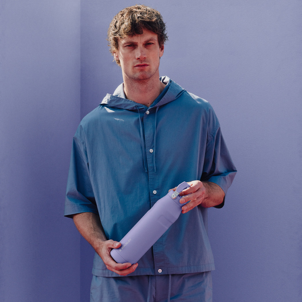 Hydrangea 1.06L - IceFlow Bottle Flip Straw 2.0 - Butelka Termiczna z Ustnikiem - Stanley