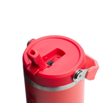 Hot Coral 0.89L - Kubek Termiczny z Ustnikiem - IceFlow Flip Straw Tumbler - Stanley