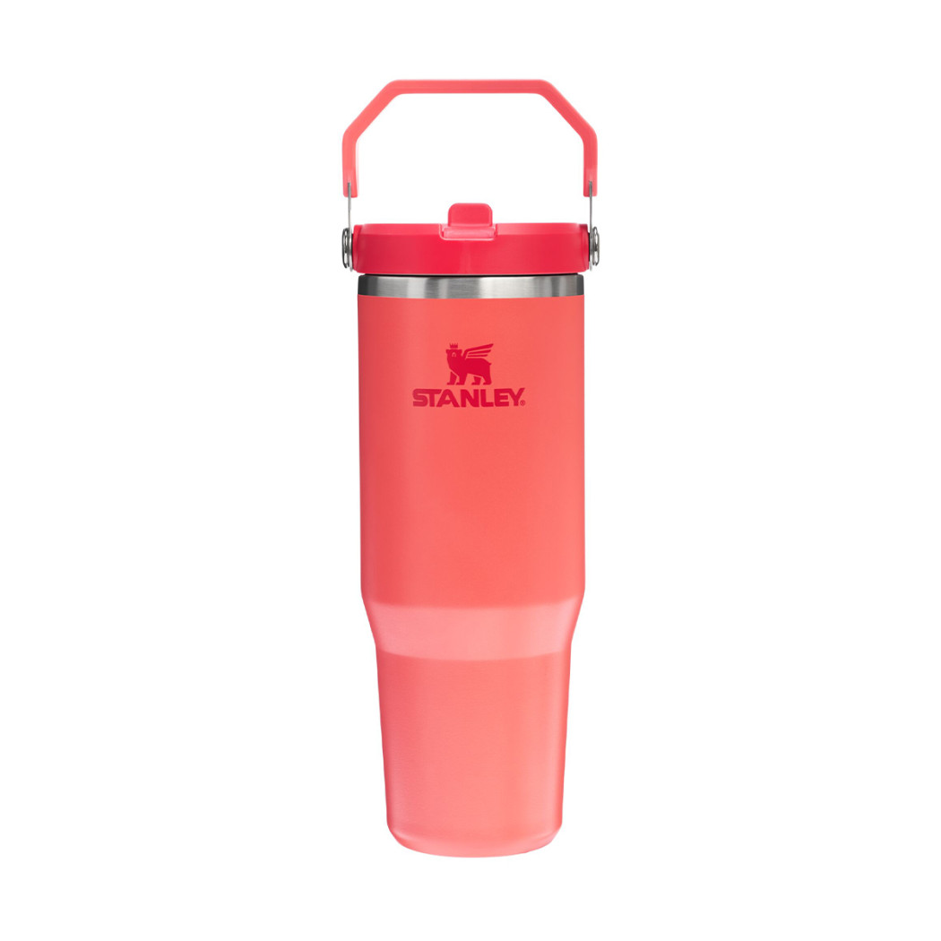 Hot Coral 0.89L - Kubek Termiczny z Ustnikiem - IceFlow Flip Straw Tumbler - Stanley