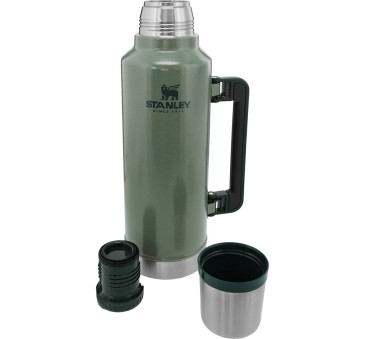 Hammertone Green 1.9L - Ogromny Termos na Napoje - Legendary Classic - Butelka Termiczna z Zakrętką-Kubkiem - Stanley
