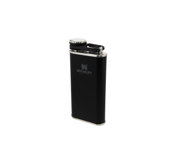 Czarna Piersiówka Stalowa 0,23L - Matte Black -...