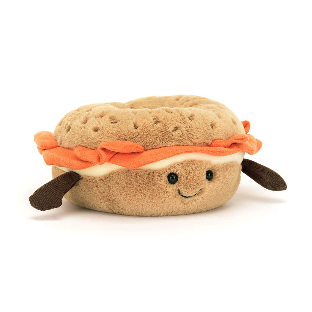 Nowojorski Zabawny Bajgiel - Maskotka Przytulanka 14 cm - JellyCat