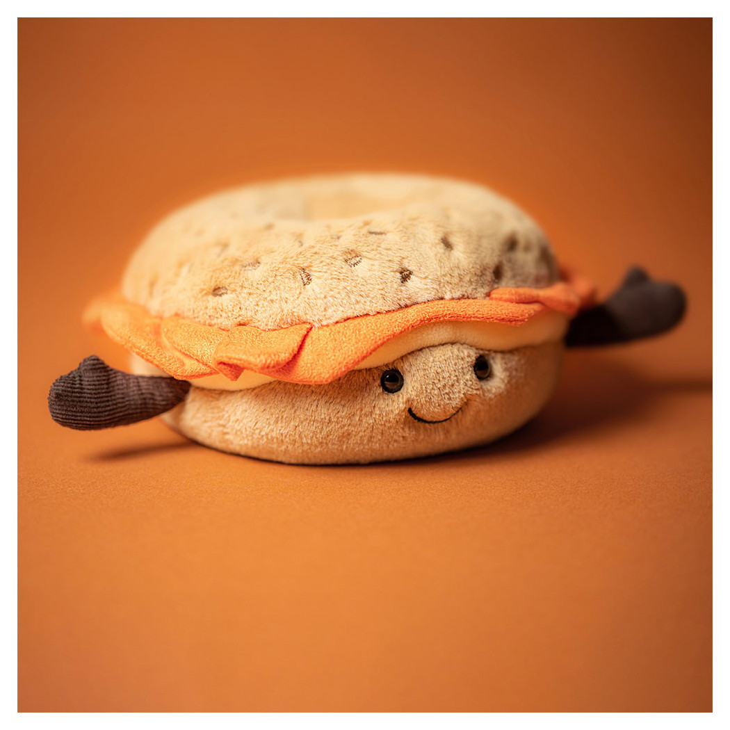 Nowojorski Zabawny Bajgiel - Maskotka Przytulanka 14 cm - JellyCat