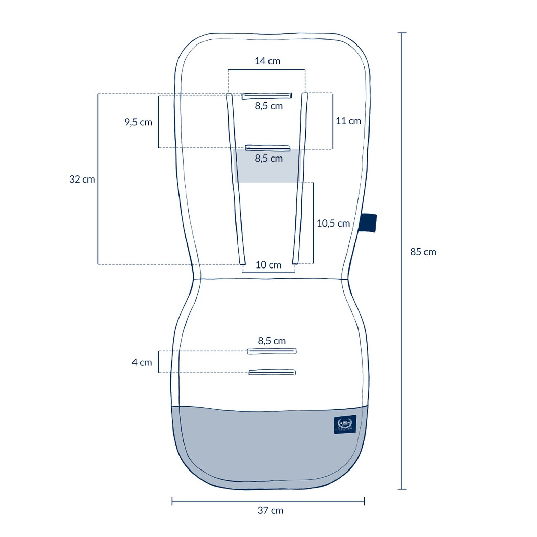 Baby Bear - Multi Wkładka do Wózka - Stroller Pad - La Millou