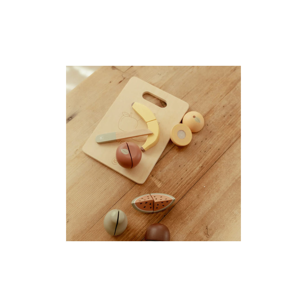Deska do Krojenia z Owocami - Drewniana Zabawka - Little Dutch