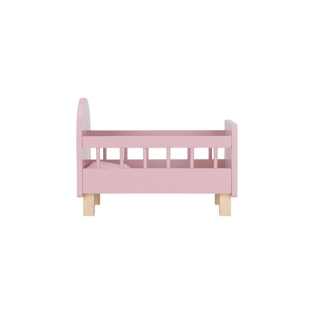 Drewniane Łóżeczko dla Lalek z Pościelą - Little Dutch