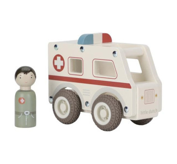 Ambulans - Drewniane Auto Ambulans z Wyjmowanym...