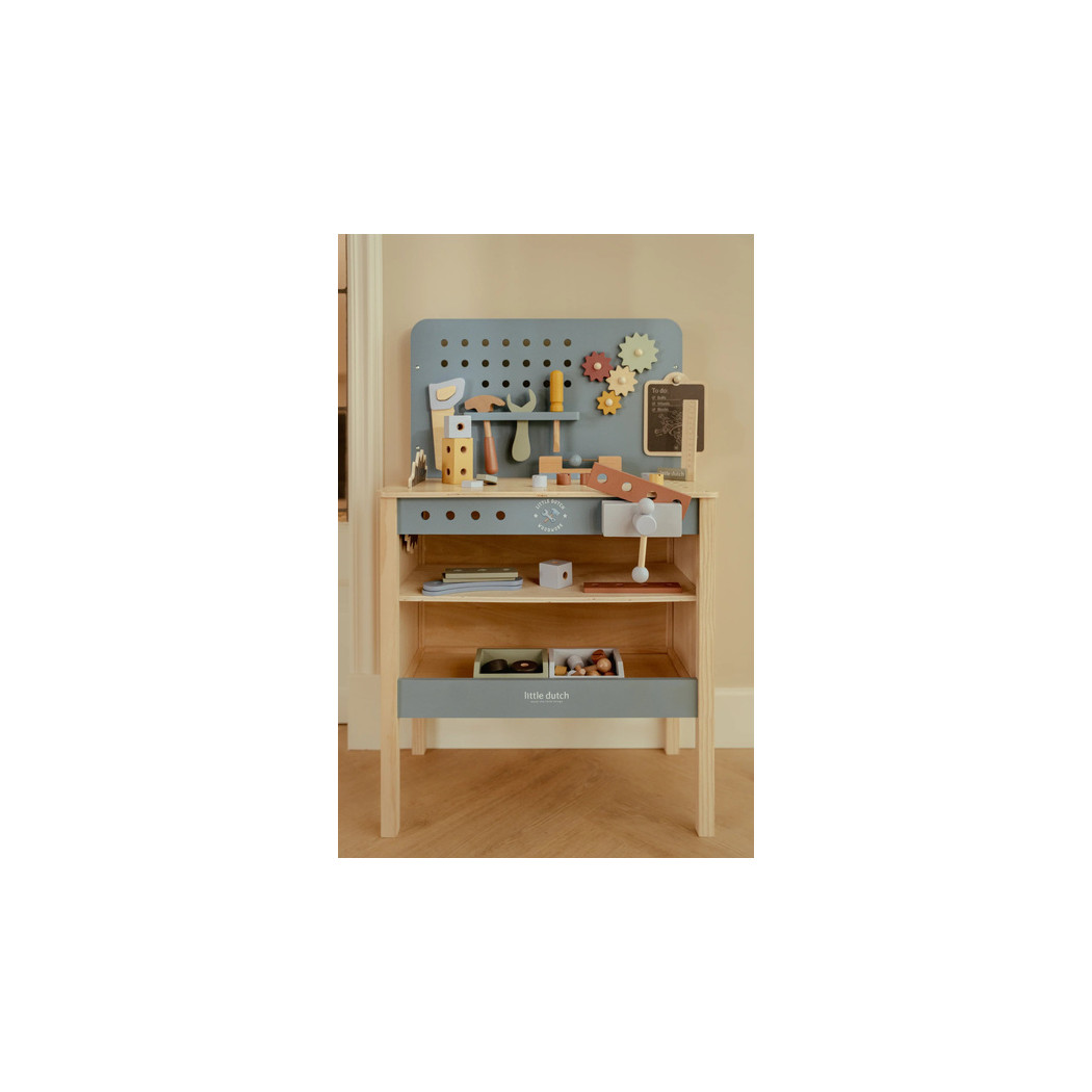 Drewniany Warsztat dla Dzieci z Narzędziami - Little Dutch