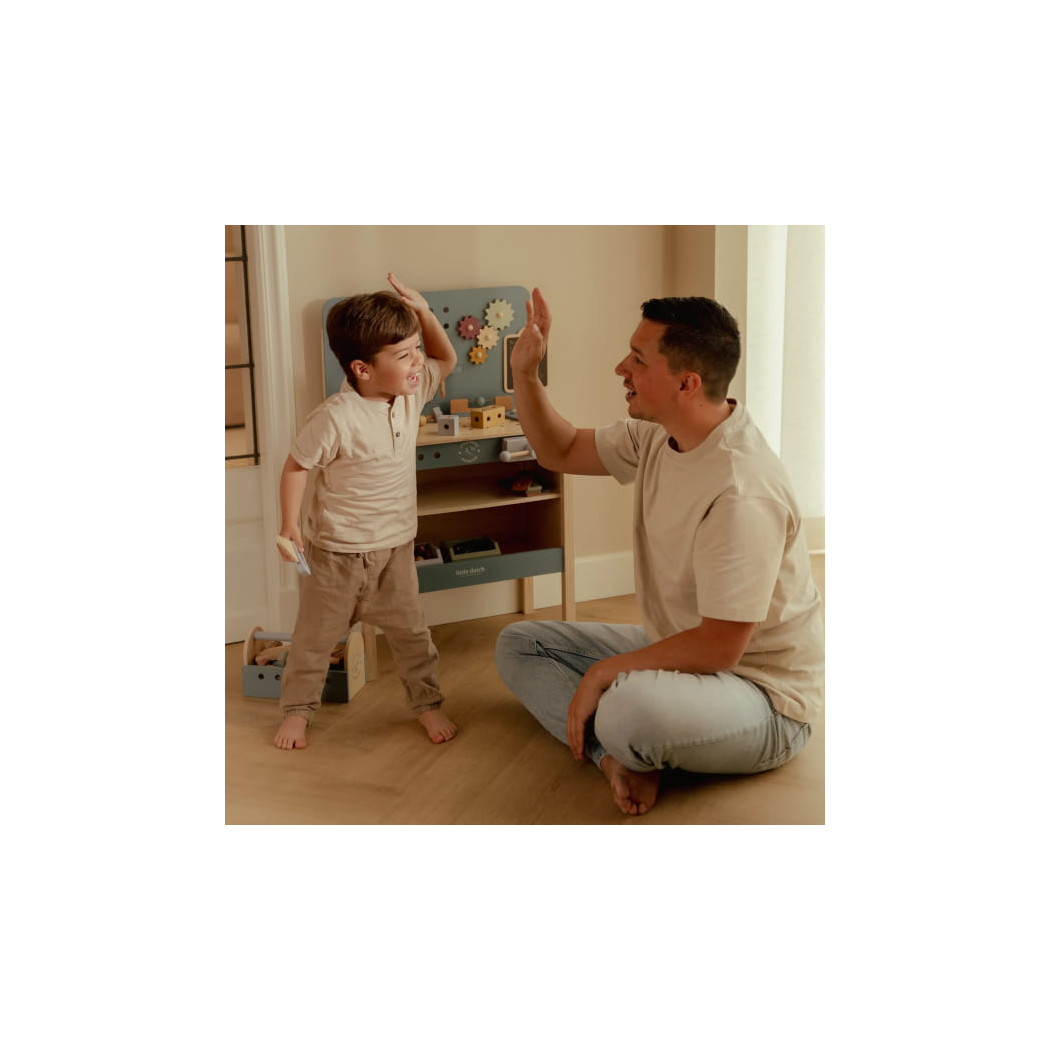 Drewniany Warsztat dla Dzieci z Narzędziami - Little Dutch