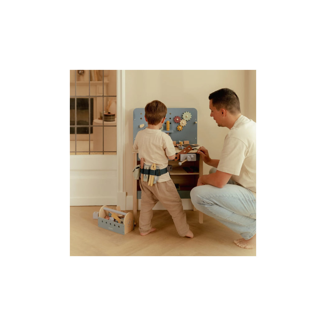 Drewniany Warsztat dla Dzieci z Narzędziami - Little Dutch