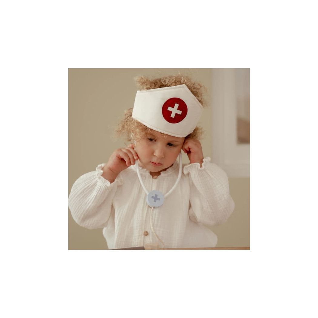 Drewniany Zestaw Małego Lekarza z Akcesoriami - Little Dutch