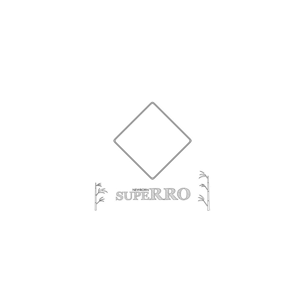 SupeRRO newborn gray - szary kocyk/otulacz bambusowy 70x70 - LullaLove