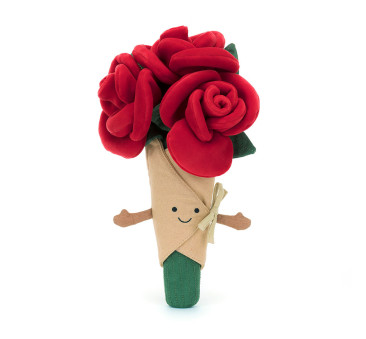 Wesoły Bukiet Róż 30 cm - Wieczne Róże - Maskotka Przytulanka - JellyCat