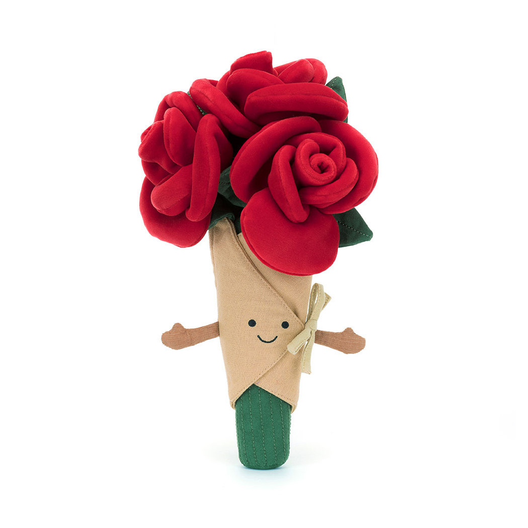 Wesoły Bukiet Róż 30 cm - Wieczne Róże - Maskotka Przytulanka - JellyCat