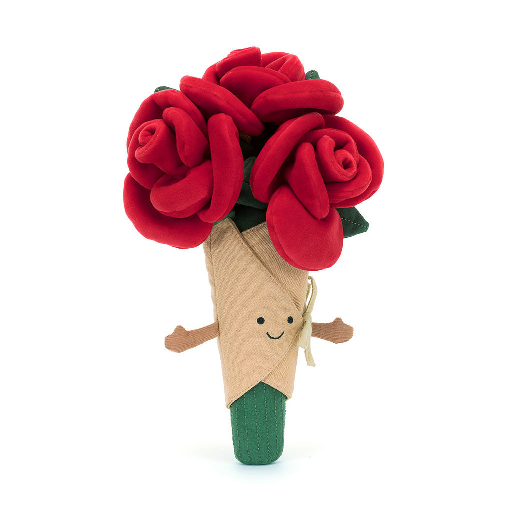 Wesoły Bukiet Róż 30 cm - Wieczne Róże - Maskotka Przytulanka - JellyCat