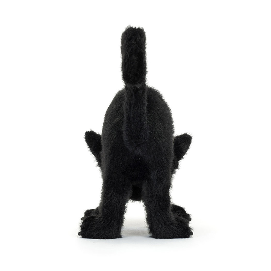 Szczęśliwa Kotka 25 cm - Czarny Kot Spookipaws - Pluszak Halloween - Maskotka Przytulanka - JellyCat