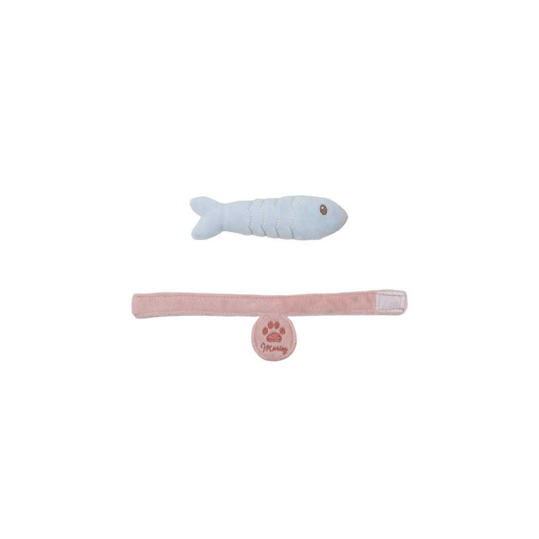 Kot Marley w Torebce z Kwiatowym Nadrukiem - Maskotka Przytulanka z Akcesoriami do Zabawy - Little Dutch