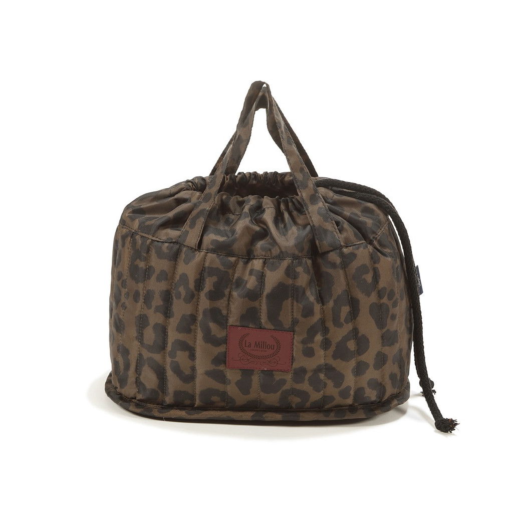 Leopard Choco by Magdalena Lamparska - Pikowany Organizer Na Pieluchy - La Millou