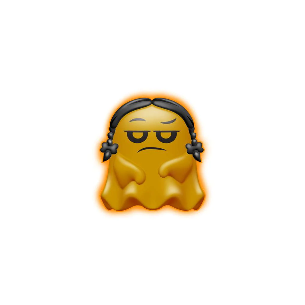 Fluorescencyjny Duszek w Przebraniu - Świecący Gniotek na Halloween - Needoh