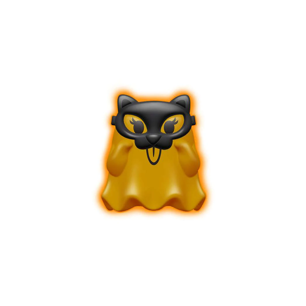 Fluorescencyjny Duszek w Przebraniu - Świecący Gniotek na Halloween - Needoh