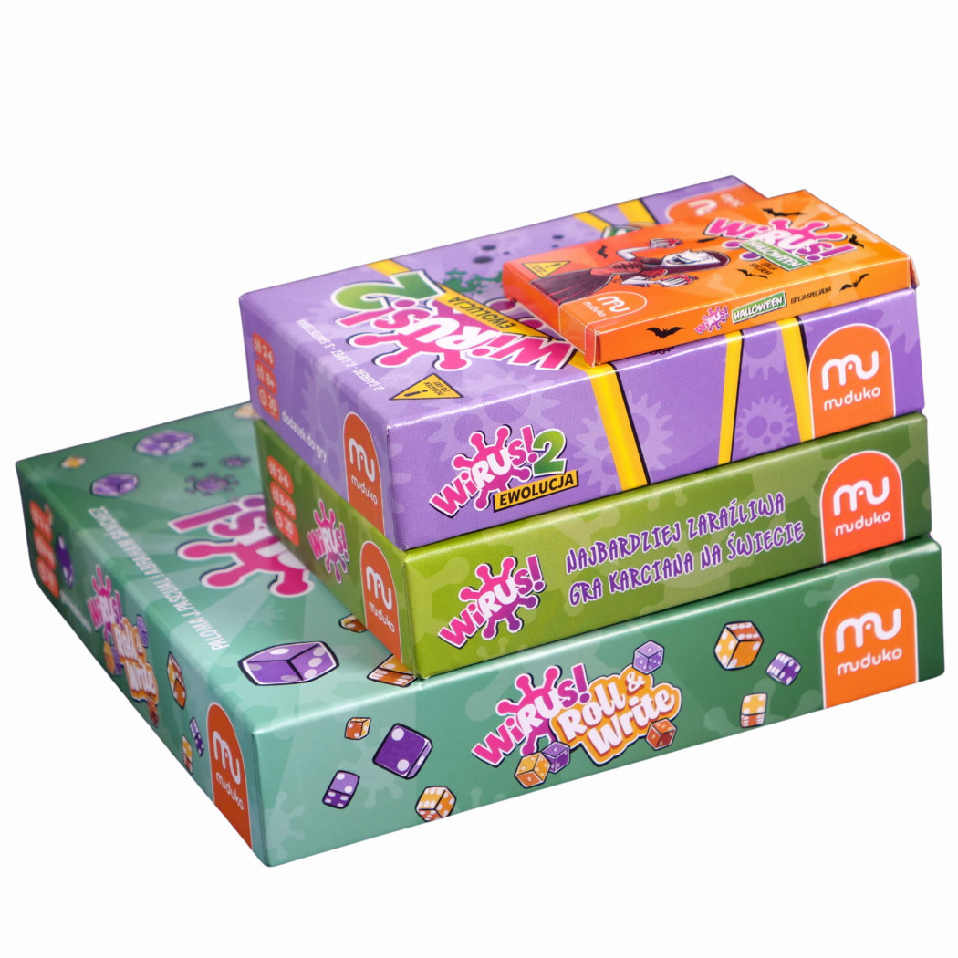 WIRUS! Roll & Write - Taktyczna Gra Kościana - Muduko