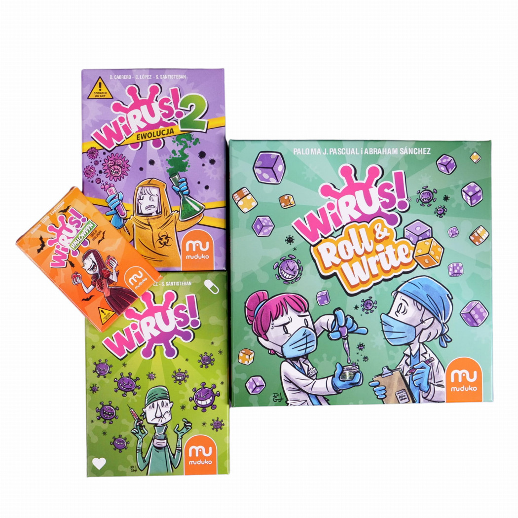 WIRUS! Roll & Write - Taktyczna Gra Kościana - Muduko