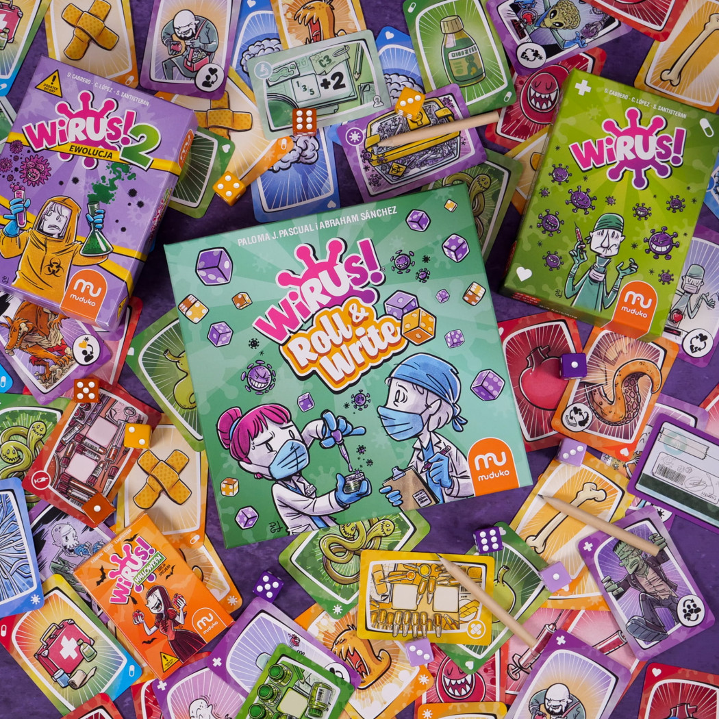 WIRUS! Roll & Write - Taktyczna Gra Kościana - Muduko