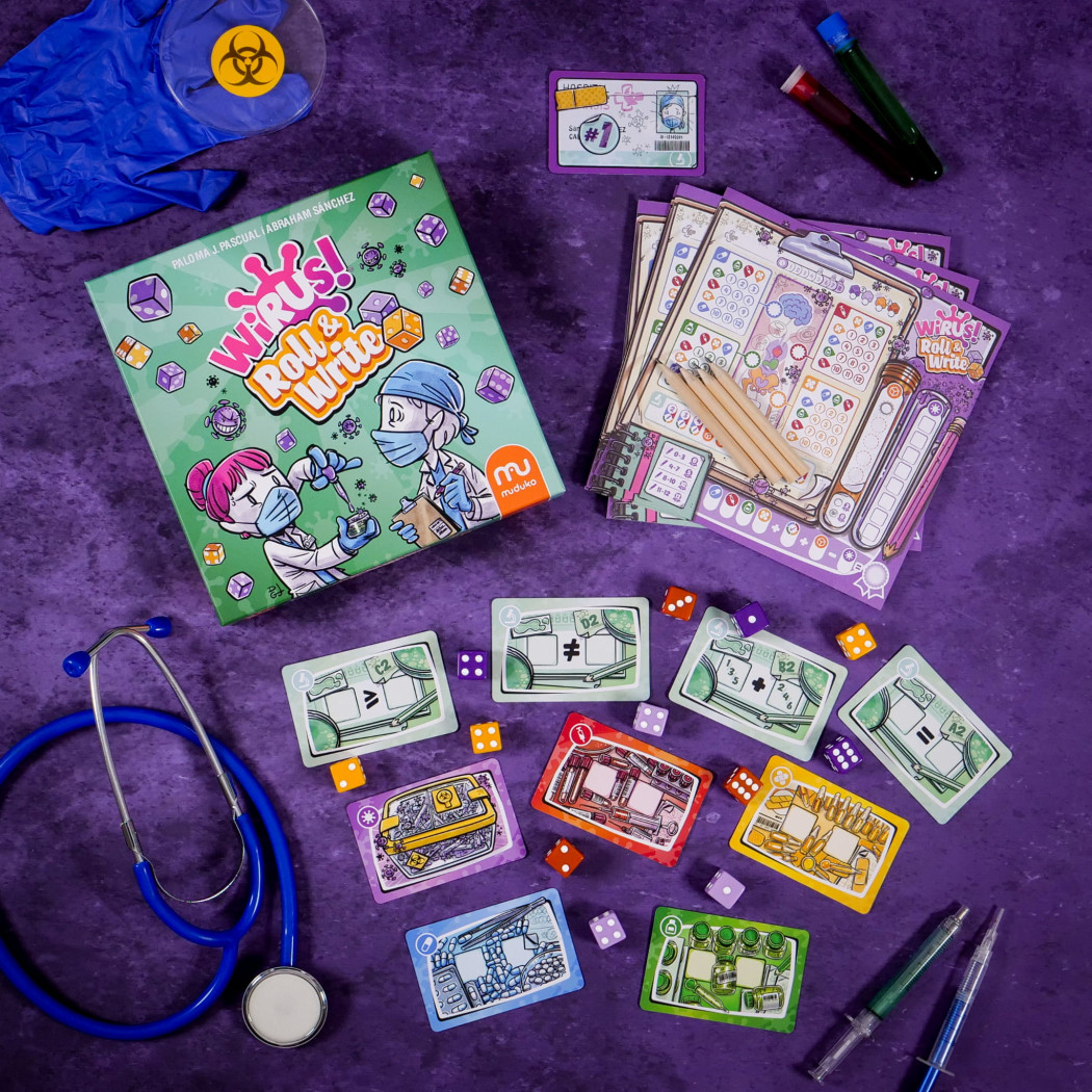 WIRUS! Roll & Write - Taktyczna Gra Kościana - Muduko