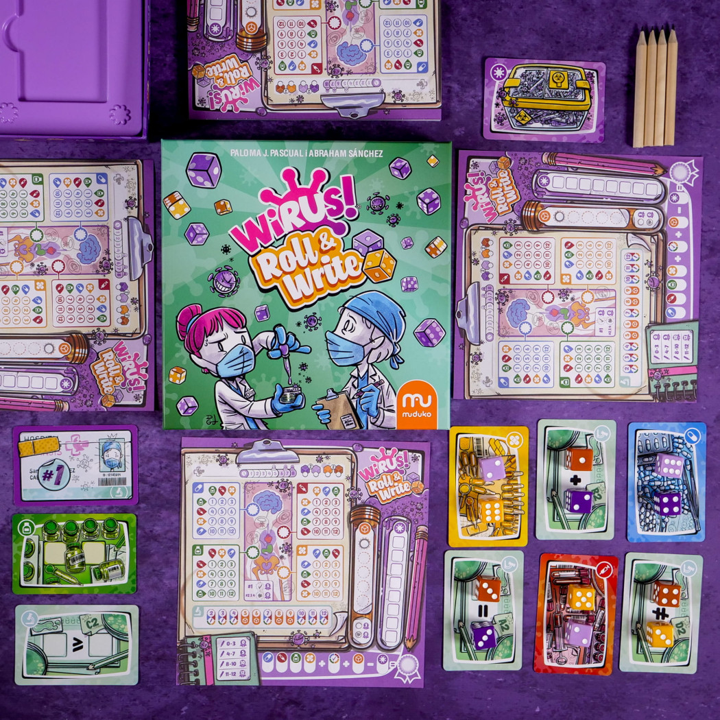 WIRUS! Roll & Write - Taktyczna Gra Kościana - Muduko