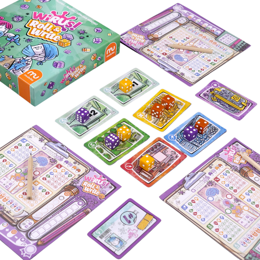 WIRUS! Roll & Write - Taktyczna Gra Kościana - Muduko