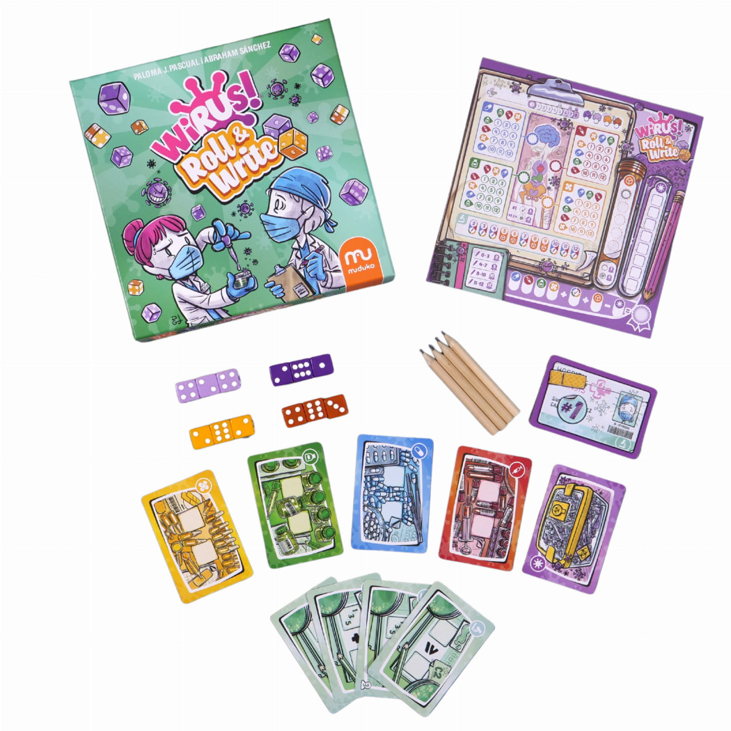 WIRUS! Roll & Write - Taktyczna Gra Kościana - Muduko