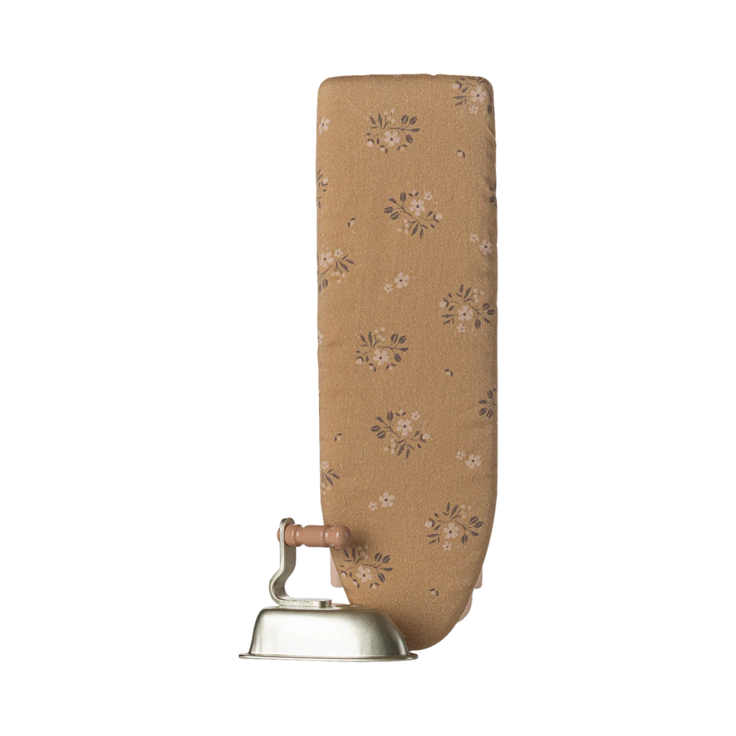 Żelazko i Deska - Pudrowy Róż - Zestaw do Prasowania dla Myszek - Maileg