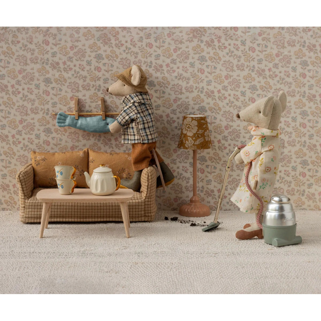 Prostokątny Stolik Kawowy dla Myszek na Czterech Nogach - Drewniany - Maileg