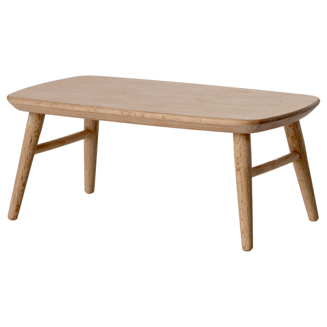 Prostokątny Stolik Kawowy dla Myszek na Czterech Nogach - Drewniany - Maileg