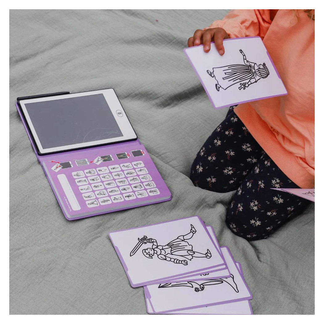 Księżniczki - Tablet do Nauki Rysowania dla Dzieci - Mini Tablet Rysunkowy - Princess - KIDYWOLF