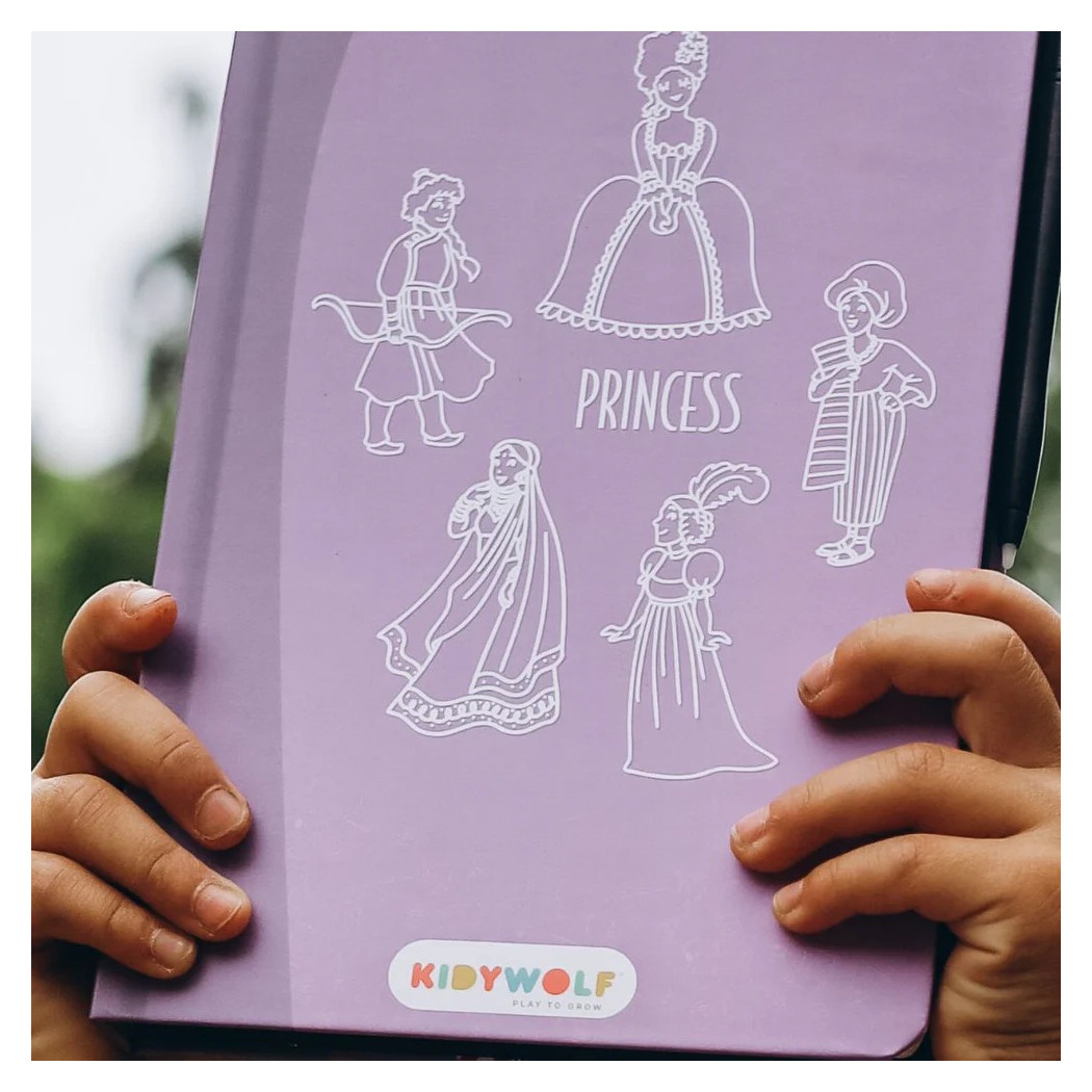 Księżniczki - Tablet do Nauki Rysowania dla Dzieci - Mini Tablet Rysunkowy - Princess - KIDYWOLF