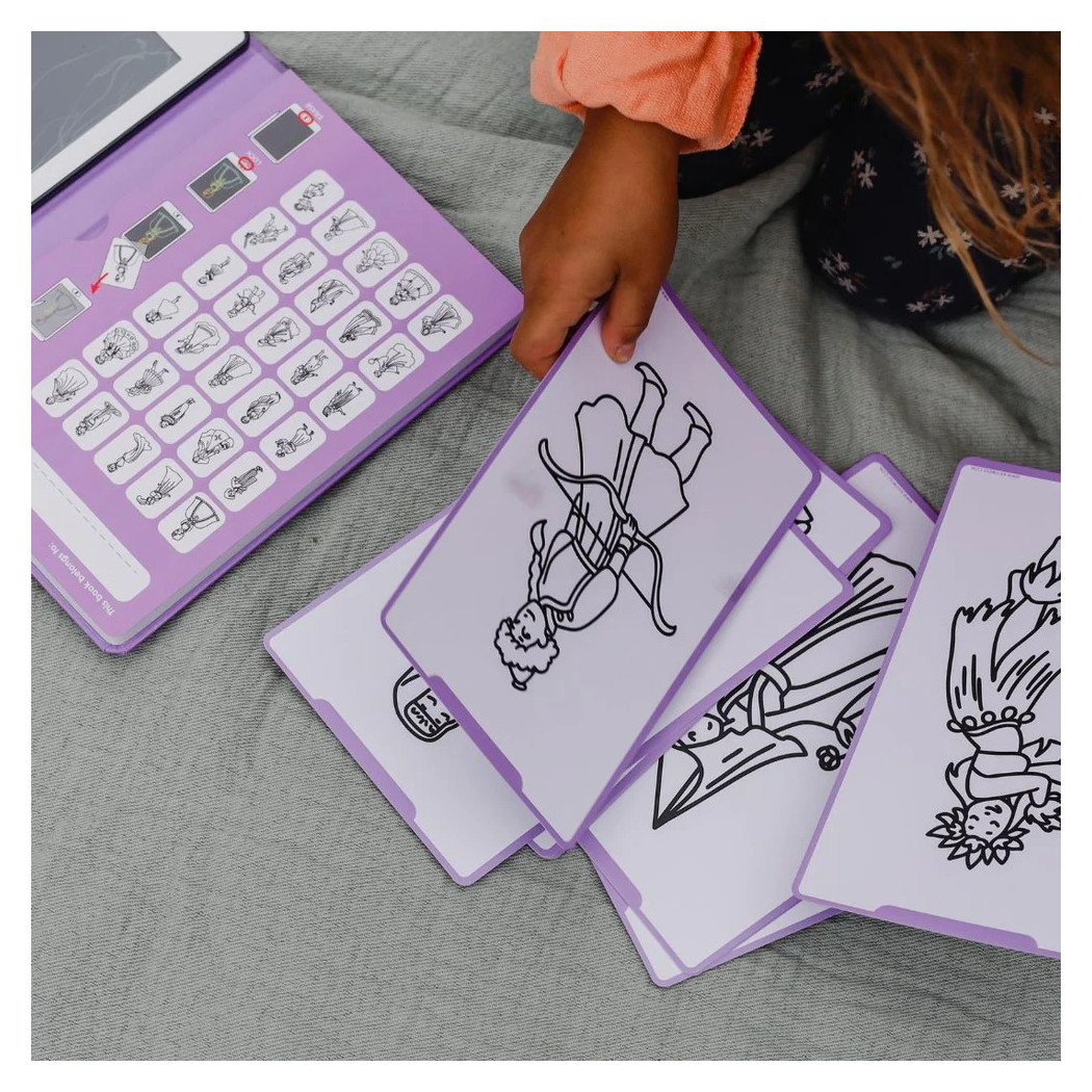 Księżniczki - Tablet do Nauki Rysowania dla Dzieci - Mini Tablet Rysunkowy - Princess - KIDYWOLF